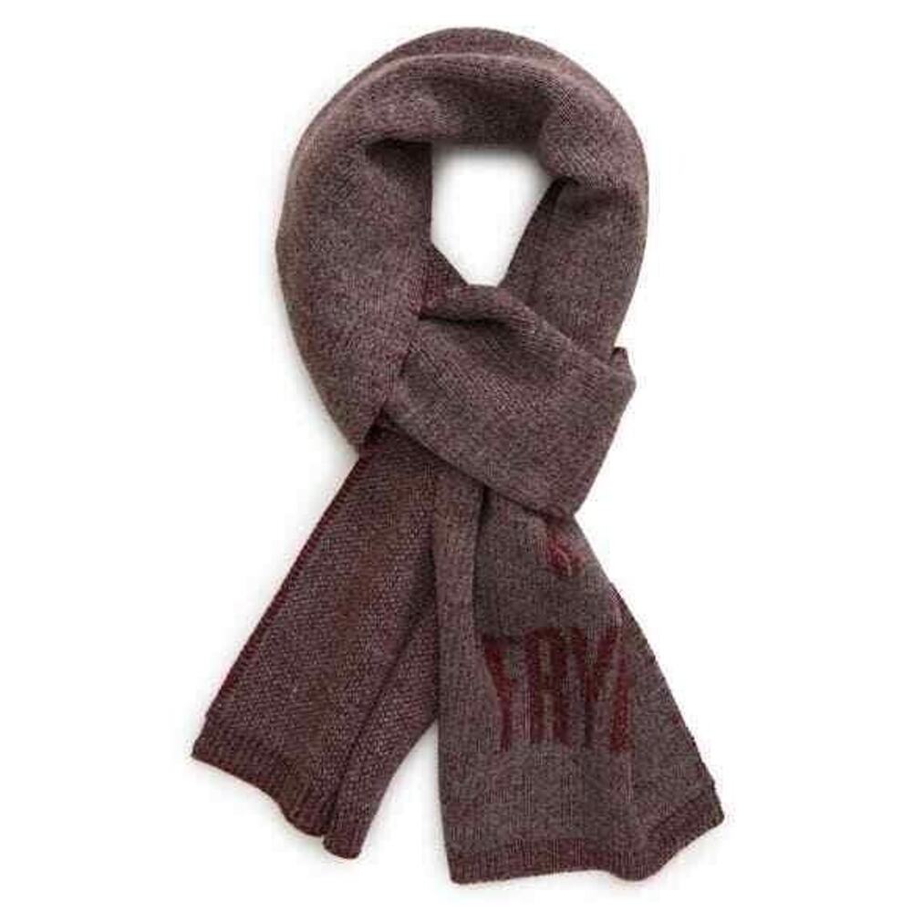 Frye Men's Logo Muffler Knit Scarf in Zinfandel One Size MSRP $78ā